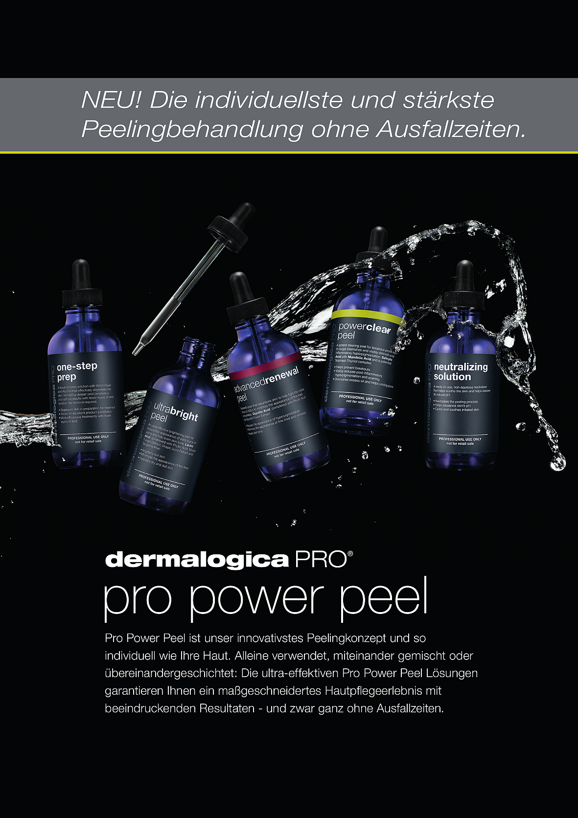 Dermalogica Pro Power Peel bottles